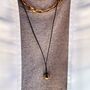 Mini Bead Drop On Black Cord Necklace, thumbnail 3 of 4