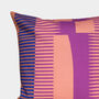 Square Combed Stripe Cushion Pink / Magenta, thumbnail 2 of 2