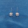 6 Mm Classic Round Solitaire Cz Stud Earrings, thumbnail 5 of 7