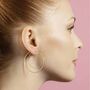 Gold Plated Silver Spiral Hoop Earrings, thumbnail 1 of 6