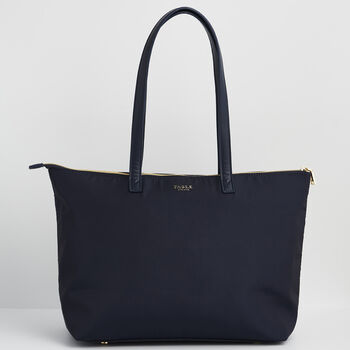 Navy Passion Flower Grab Tote, 5 of 9