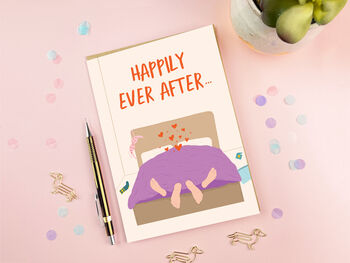 Happily Ever After Funny Engagement Card, 2 of 3