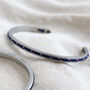 Men's Personalised Cord And Stainless Steel Bangle, thumbnail 2 of 12