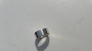 Personalised Thick Band Textured Ring, 6 of 6