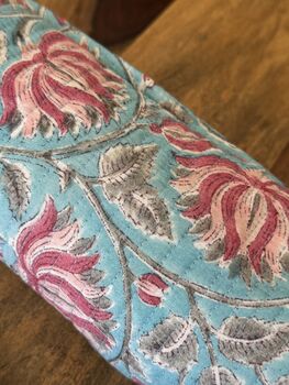 Block Print Washbag, Make Up Pouch, Travel Kit, 8 of 12