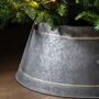 Silver Star Metal Christmas Tree Skirts, thumbnail 2 of 3