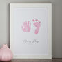 Personalised Child's Handprint And Footprint Print, thumbnail 3 of 3
