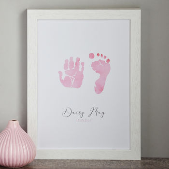Personalised Child's Handprint And Footprint Print, 3 of 3