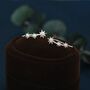 Starburst Ear Crawler Earrings In Sterling Silver, thumbnail 2 of 12