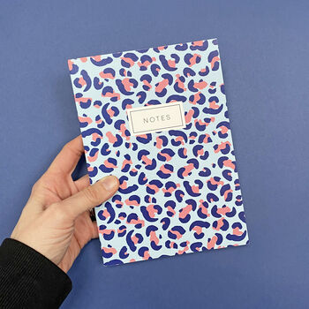 Blue Leopard Print Notebook, 2 of 7