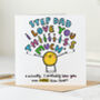 Step Dad I Love You This Much Card, thumbnail 1 of 2