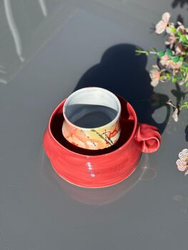 Handmade Porcelain Cup And Saucer, 6 of 6