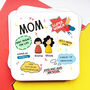 Super Mom Coaster, Personalised Coaster From Son/Daughter, thumbnail 2 of 3