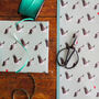 Blue Storks New Baby Wrapping Paper Two Sheets, thumbnail 5 of 5