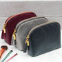 Personalised Luxury Leather Make Up Bag, thumbnail 2 of 4