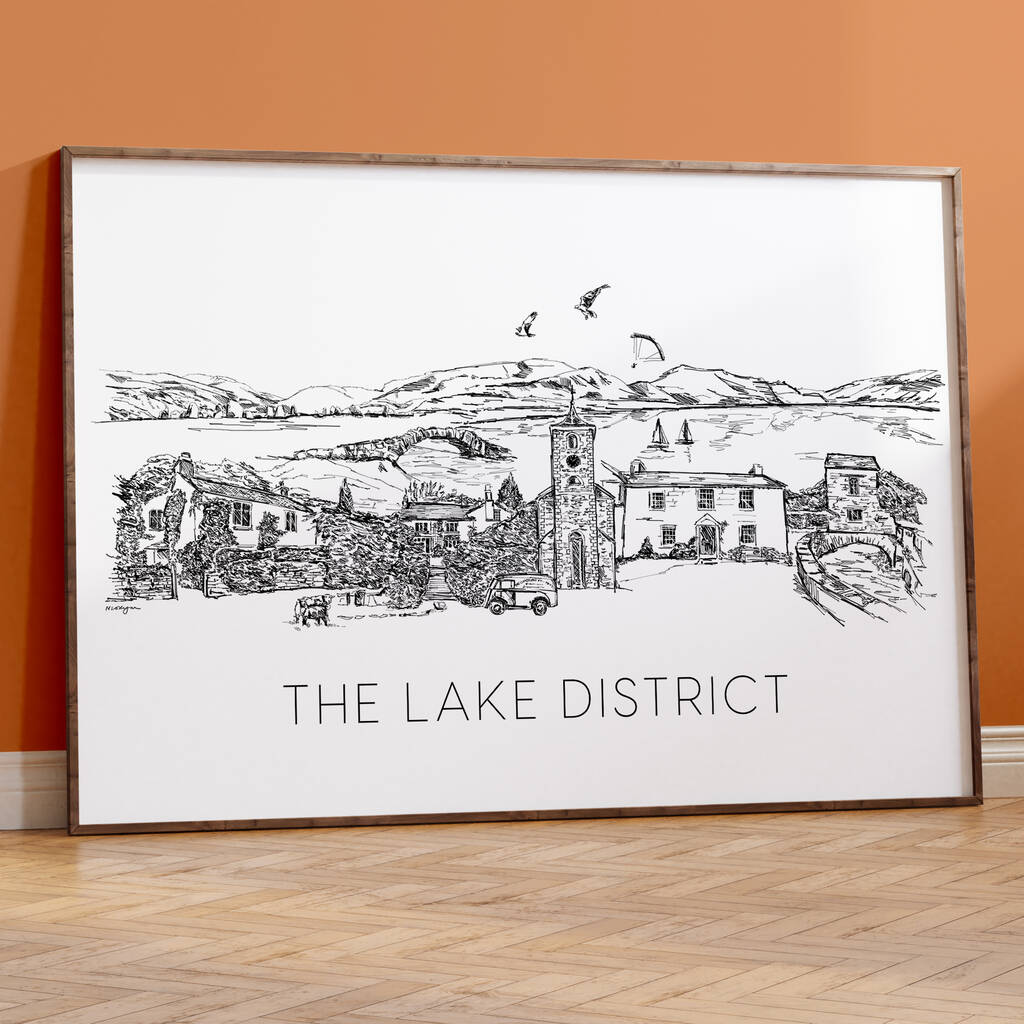 Lake District Skyline Art Print, 1 of 6