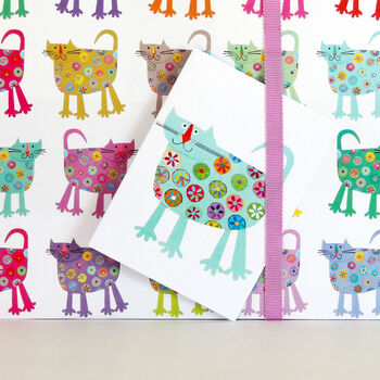 Mini Cat Greetings Card, 5 of 5