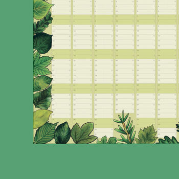 2026 Leaves Wall Calendar And Year Planner, 4 of 5