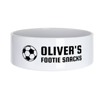 Personalised Footie Snacks Bowl, 3 of 3