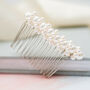 Twisted Pearl Bridal Comb, thumbnail 2 of 4