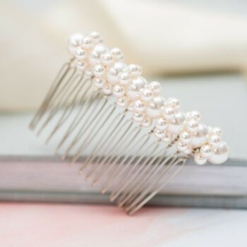 Twisted Pearl Bridal Comb, 2 of 4