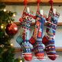 Personalised Hand Knitted Christmas Stockings, thumbnail 10 of 11