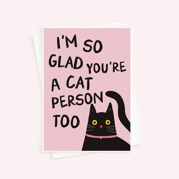 Funny Cat Person Valentine's Day Card, 3 of 3