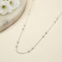 Sterling Silver Delicate Boxes Necklace, thumbnail 1 of 5