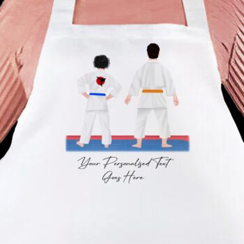 Personalised Karate, Judo, Ju Jitsu, Taekwondo Martial Arts Gi Collection Two People, 6 of 12