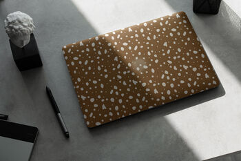 Caramel Spotted Mac Book Hard Case, 6 of 9