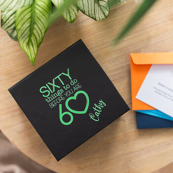 Personalised Sixty Things To Do When You Are 60 Gift, 2 of 10
