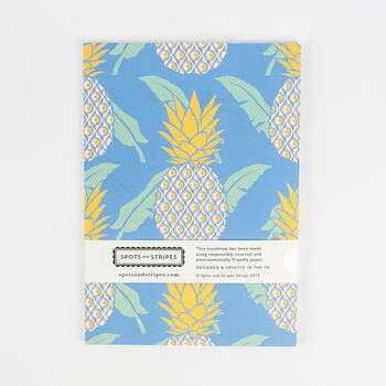 Pineapple Pattern Paperback Swiss Bound Notebook, 8 of 8