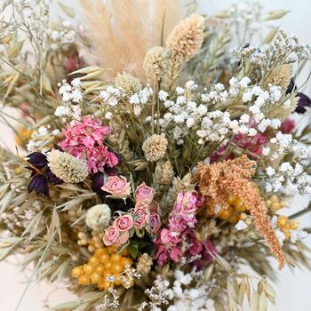 Wedding Dried Flower Bouquet Meadow Mixed Right, 2 of 5