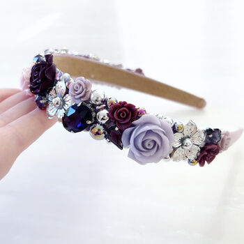 Purple And Silver Jewelled Headband, 3 of 4