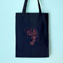 Lobster Tote Bag Embroidery Kit, thumbnail 3 of 5