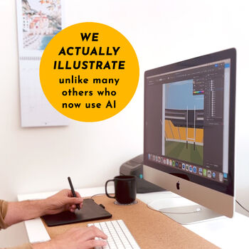 Manchester Utd Football Stadium Art Print Gift, 3 of 8