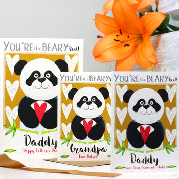 Personalised Best Mummy Daddy Panda Card, 6 of 12