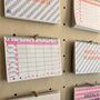 Weekly Planner Pink And Orange Grid, thumbnail 2 of 3