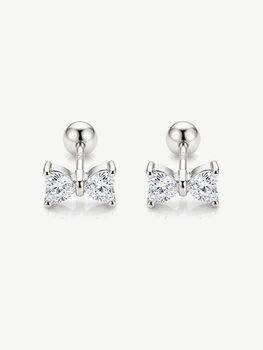 Gold Or Silver Cute Bow Stud Earrings, Women's Jewellery, 4 of 5