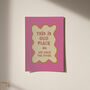 This Is Our Place House Rules Funny Typography Print, thumbnail 5 of 12