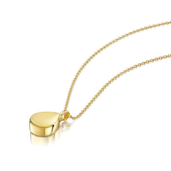 Teardrop Urn Ashes Necklace – 18 K Gold Plate, 2 of 6
