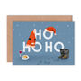 'Ho Ho Ho' Illustrated Christmas Card, thumbnail 2 of 2