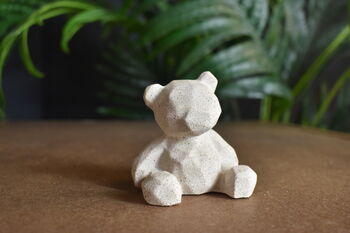 Handmade Eco Resin Geometric Bear Ornament, 4 of 7
