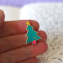 Christmas Tree Enamel Pin, thumbnail 8 of 12