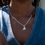 Sterling Silver Butterfly Charm Necklace, thumbnail 2 of 8