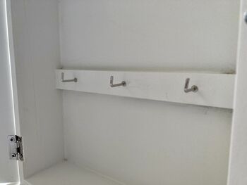 White Wooden Key Box Cabinet Wall Mounted Freestanding, 7 of 11