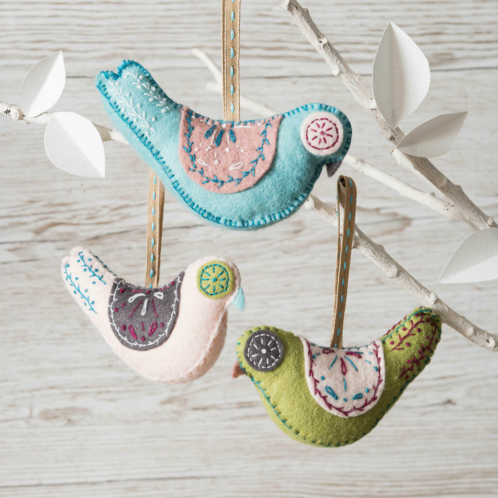 Scandinavian Birds Felt Craft Kit By Corinne Lapierre ...