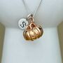 Personalised Large Pumpkin Sterling Silver Necklace, thumbnail 2 of 11
