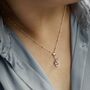Sterling Silver Peace Out Pendant Necklace, thumbnail 2 of 5