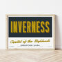 Personalised Inverness Retro Favourite City Print, thumbnail 1 of 7